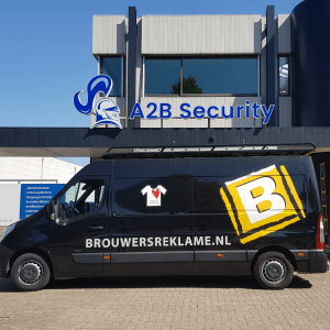 Lichtreclame in led - A2B Security - Portfolio Brouwers
