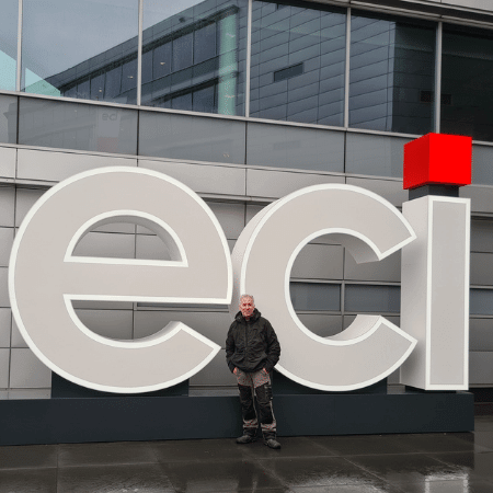 Led lichtreclame voor ECI - portfolio 4