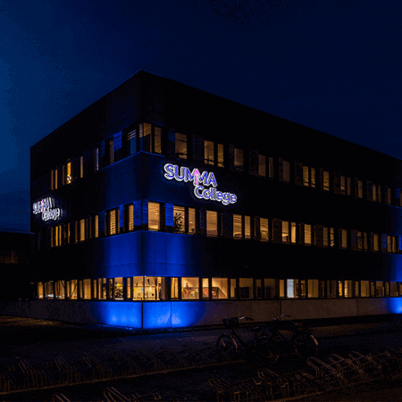 Led lichtreclame voor Summa College - portfolio 2