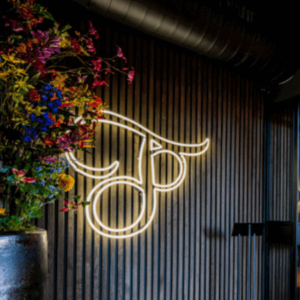 Neon lichtreclame voor Twin Pancakes - portfolio