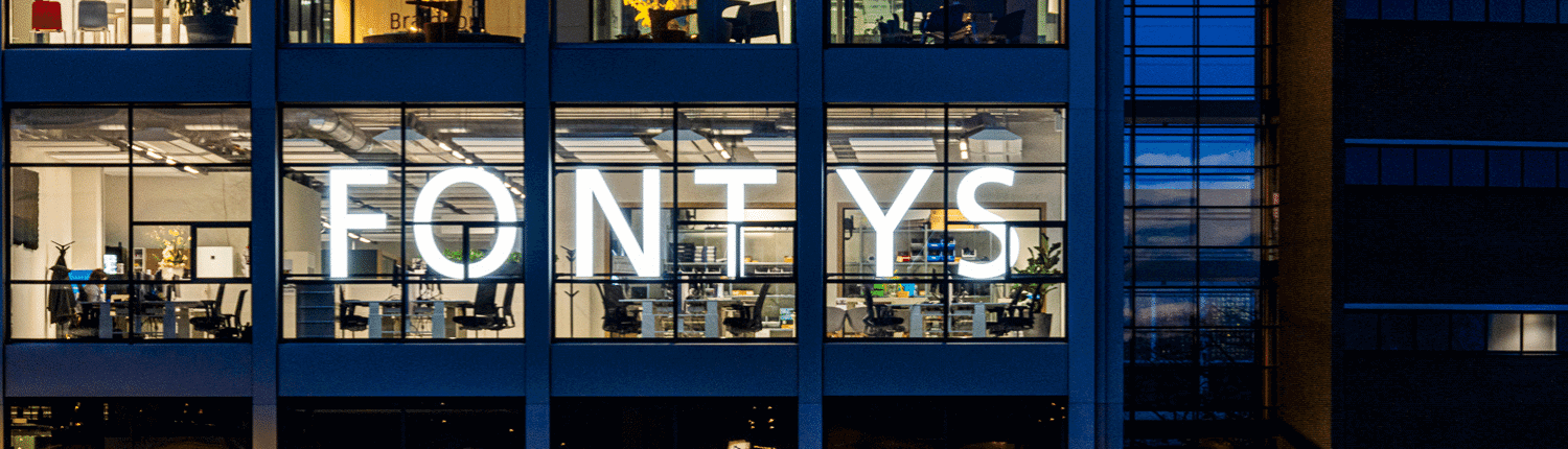 led lichtreclame voor Fontys ICT Innovation Lab - footer