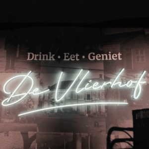 Neon lichtreclame voor De Vlierhof - portfolio Neon lichtreclame voor Café Zaal De Vlierhof