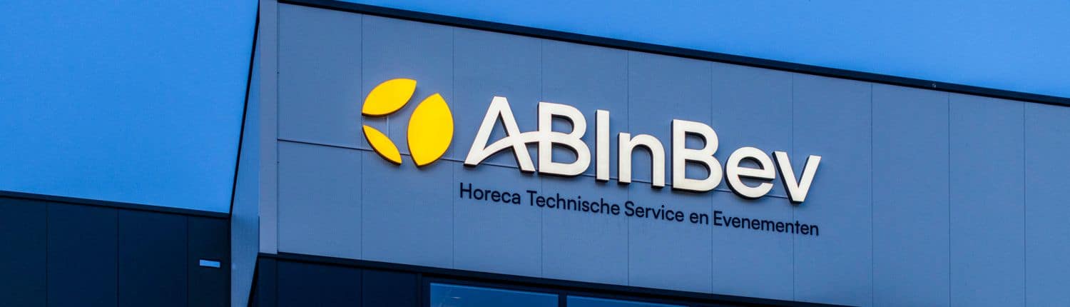 Led lichtreclame Horeca Technische Service AB InBev door Brouwers Reklame Veldhoven