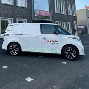 Autobelettering Bestelbus Bouwbedrijf Buytels - referentie website