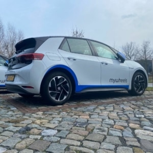 Autobelettering MyWheels leenauto’s - Brouwers Reklame - linker zijkant Autobelettering MyWheels leenauto’s - Brouwers Reklame - linker zijkant