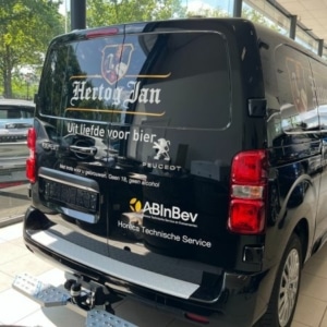 Belettering Bestelbus ABInBev HTS - Brouwers Reklame - Achterzijde Hertog Jan Belettering Bestelbus ABInBev HTS - Brouwers Reklame - Achterzijde Hertog Jan