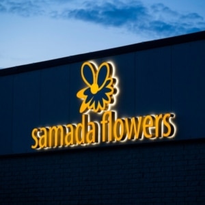 Led Lichtreclame Samada Flowers Poederoijen - Brouwers Reklame